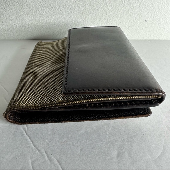 Gucci Rare Canvas & Leather Interlocking GG Compact Bifold Wallet Beige/Brown - Picture 15 of 17